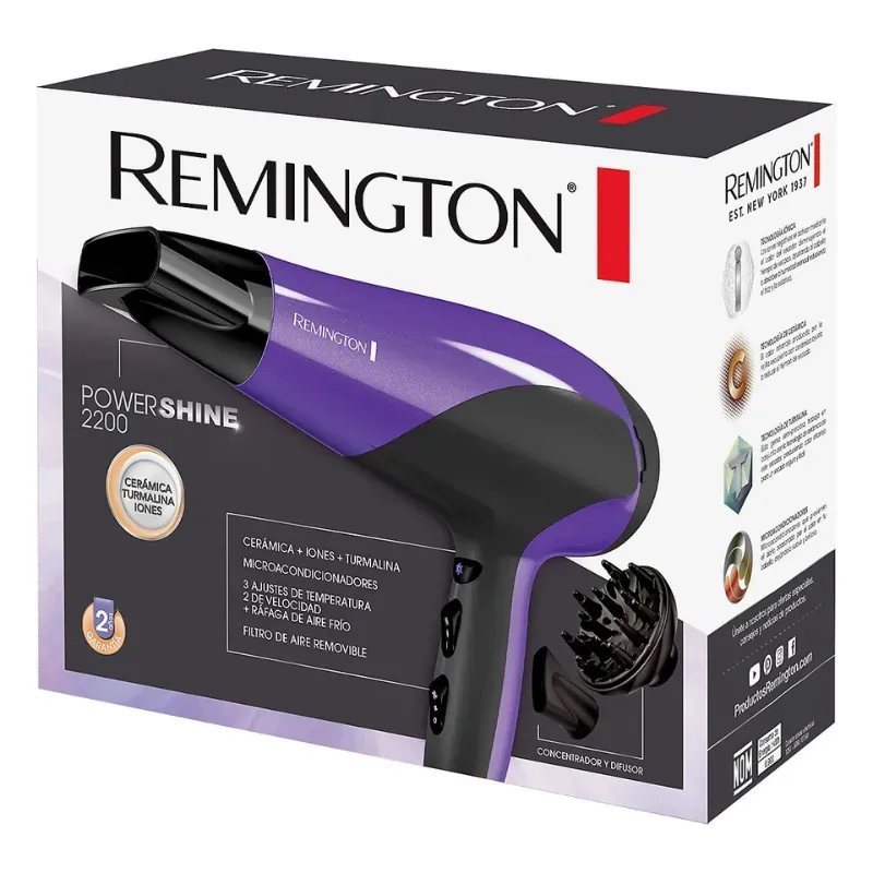 Secador De Cabello Remington Power Shine D3190