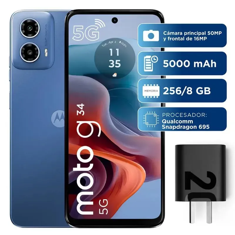 Celular Motorola G34 8Gb Ram + 256Gb 5G