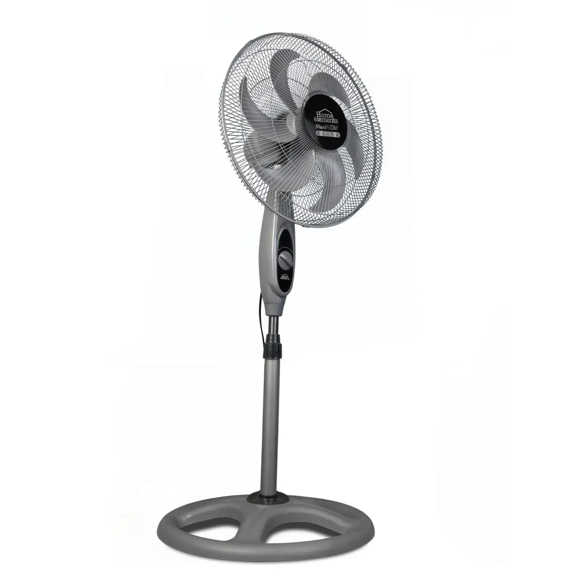 Ventilador HOME ELEMENTS Pedestal Gris Maxiflow Elite 18" + Estufa Electrica 1 Puesto HOME ELEMENTS