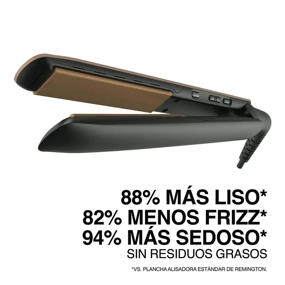 Plancha Alisadora Remington Keratina y Aceite de Argán S8599