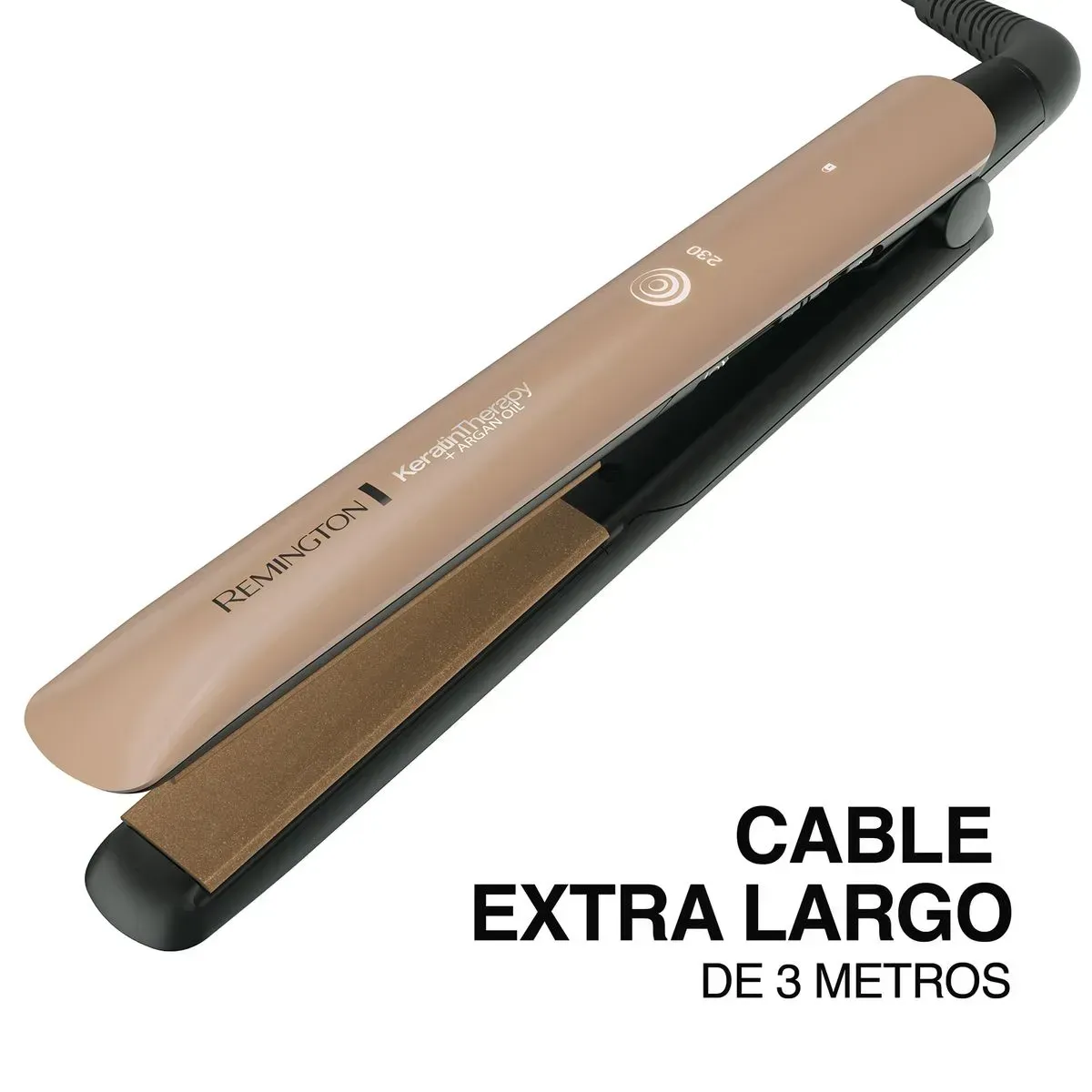 Plancha Alisadora Remington Keratina y Aceite de Argán S8599