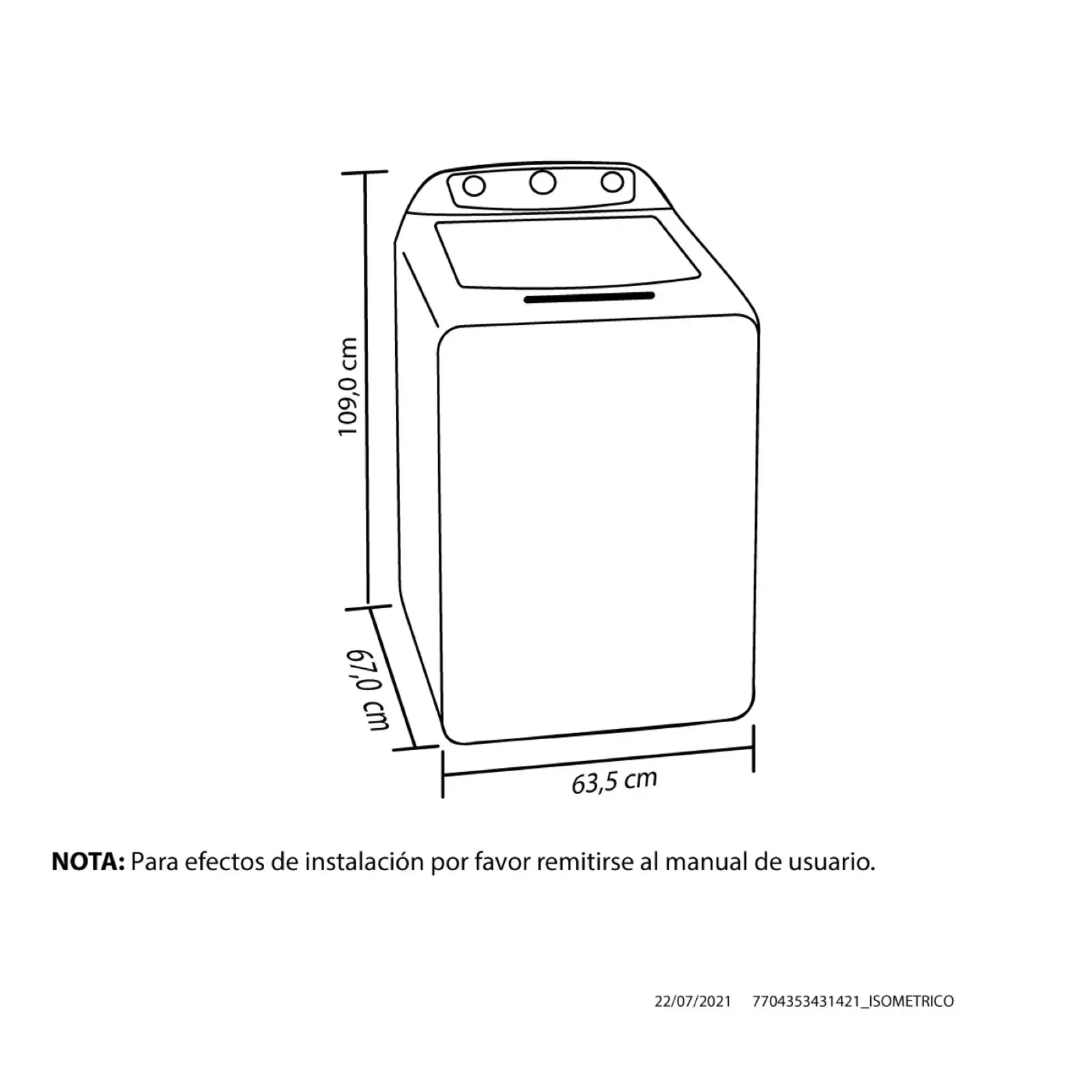 Lavadora Awüa 13 Kilogramos HACEB Manual Negra