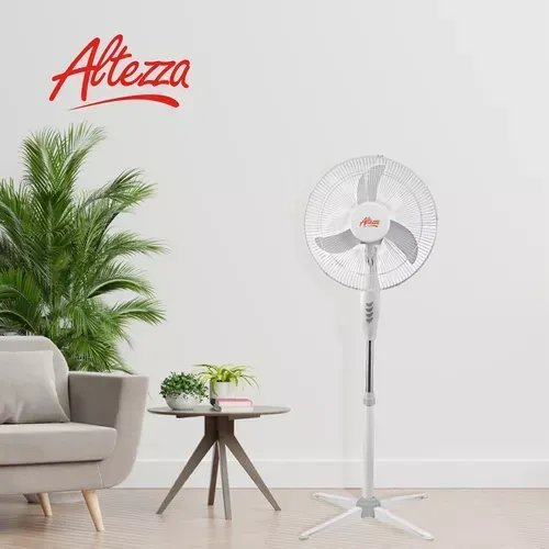 Ventilador ALTEZZA Pedestal 16 Pulgadas Metalico Blanco