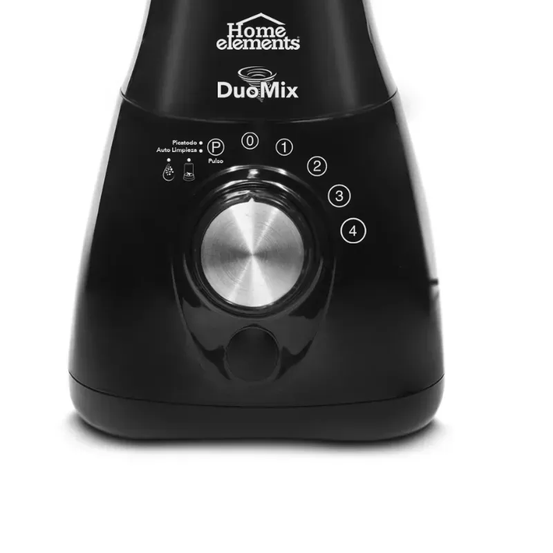 Licuadora Duomix pro HOME ELEMENTS Vaso Vidrio 1.5 Litros4 Cuatro Velocidades + Pulso Y Pica todo