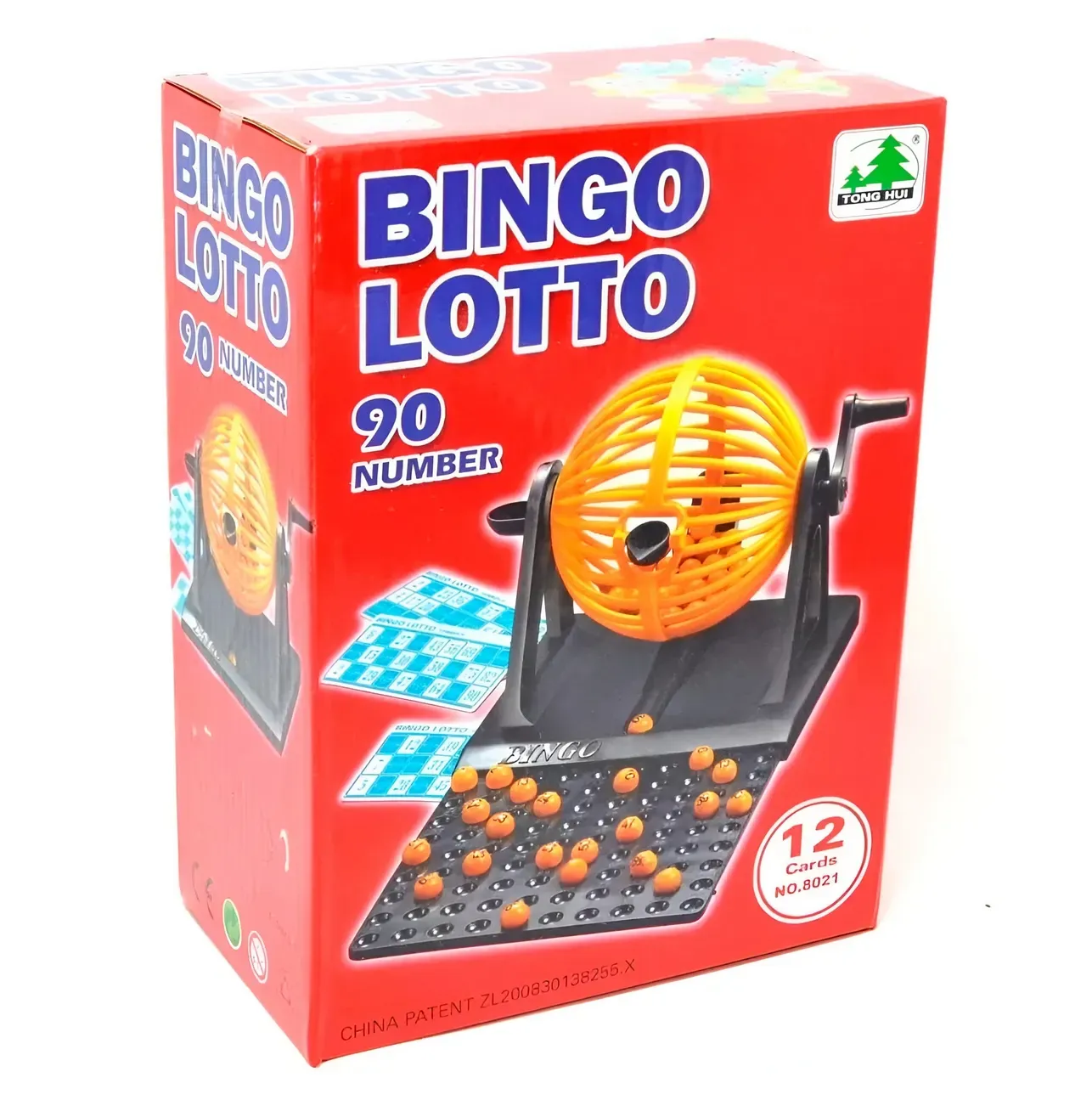 Bingo Lotto Juego De Mesa + Balotera+ 90 Balotas + 12 Cartas