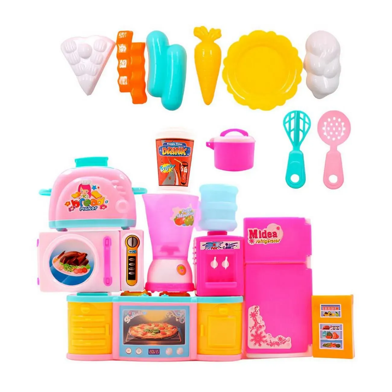 Set Cocina Niñas Maleta Utencilios Juguete Niñas Interactivo