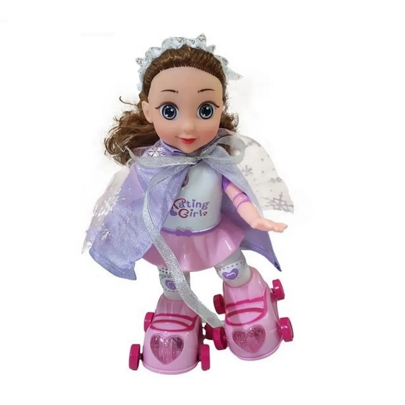 Robot Muñeca Princesa Patines Patinadora Juguete + Baterias