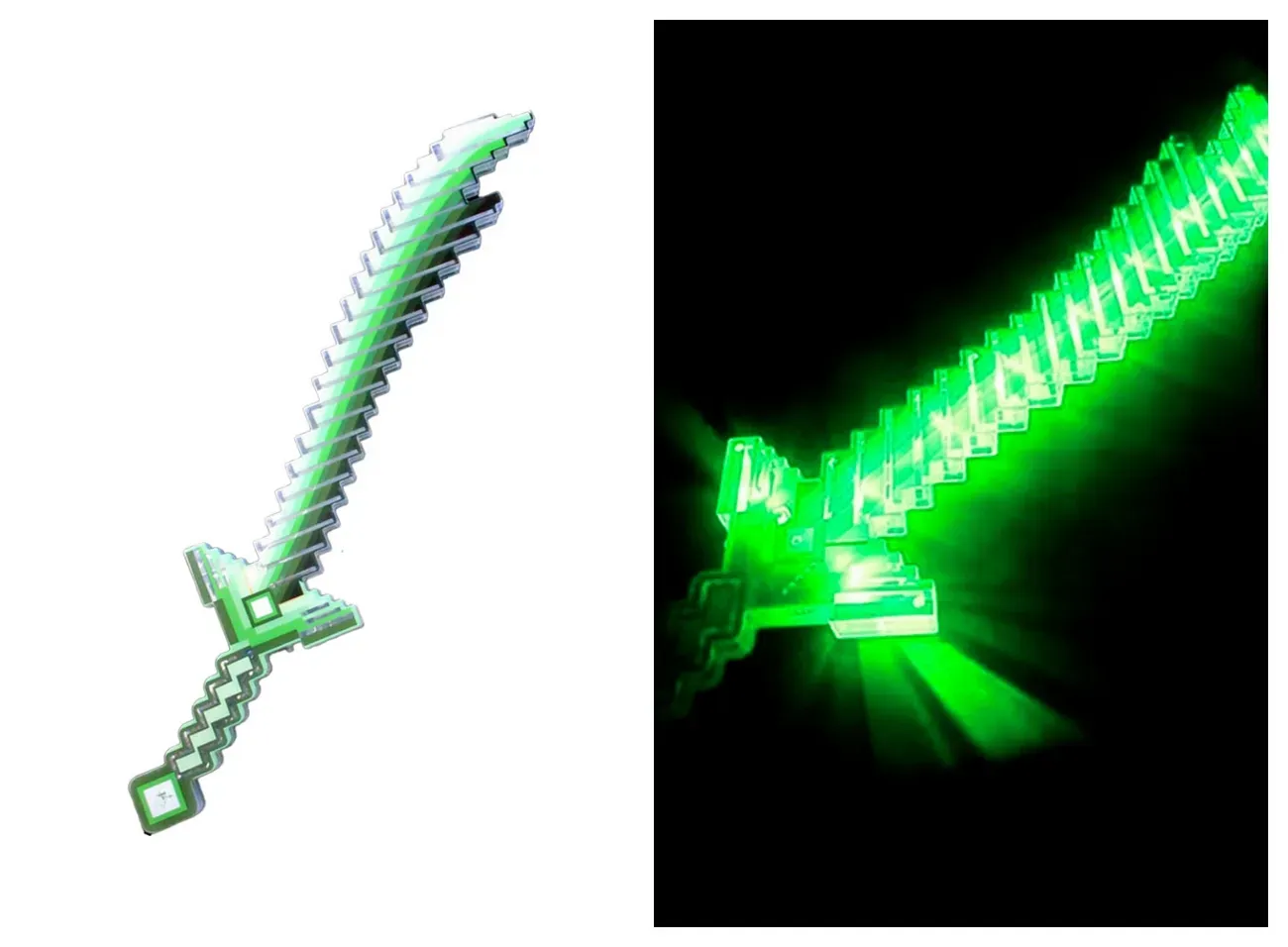 Juguete Espada Minecraft Niños Led Sonido Disfraz + Baterias