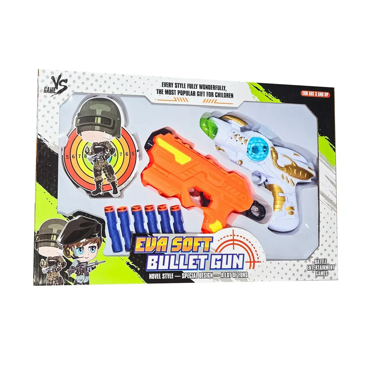 Pistola Lanza Dardos Nerf Multiples Juguete Tiro Al Blanco