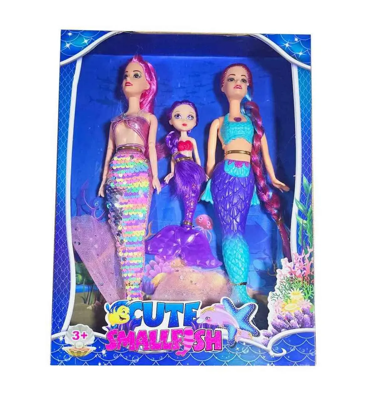 Muñeca Sirena Duo Hija Juguete Interactivo Niñas Multicolor