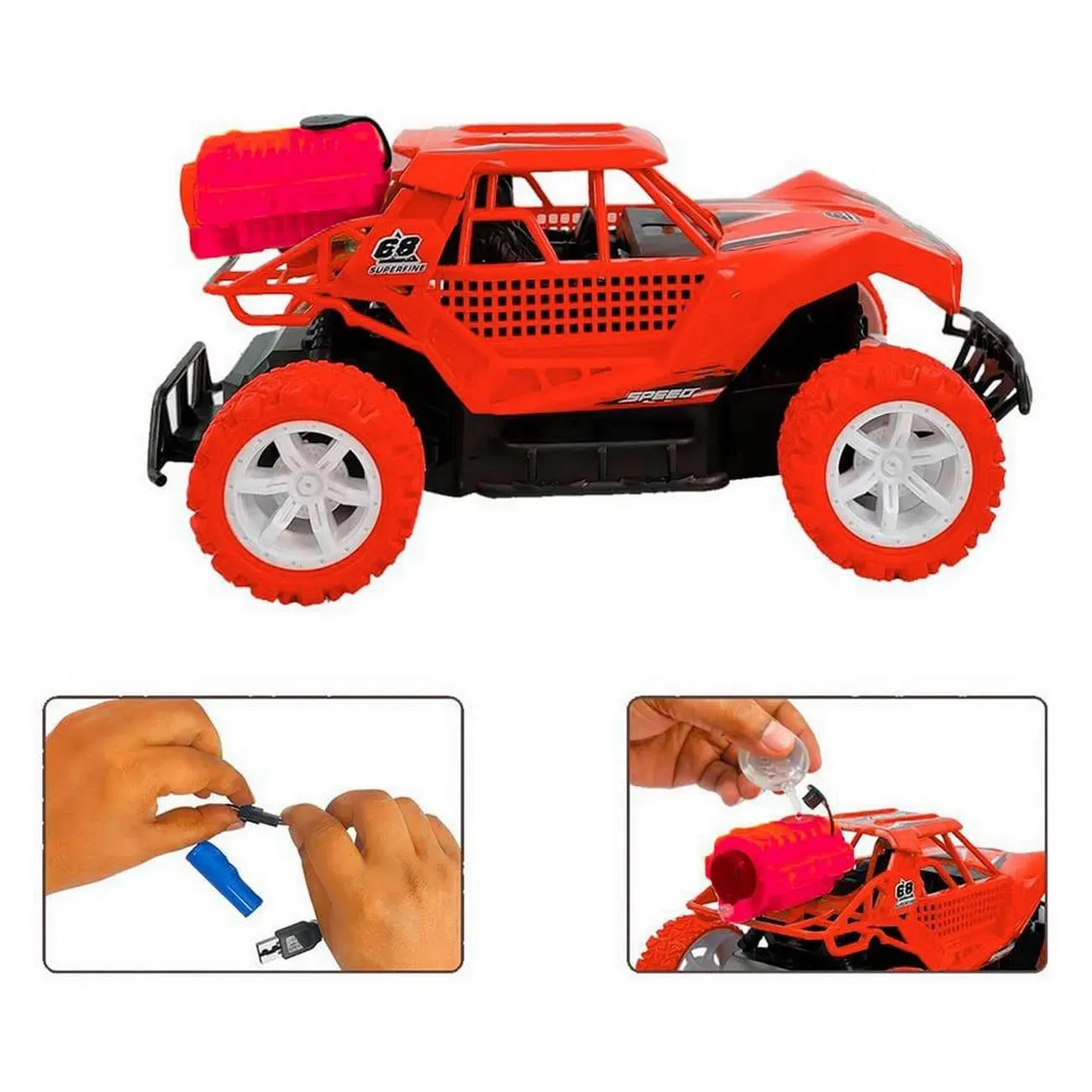 Carro Deportivo Buggy Luz Control Recargable Juguete Niños