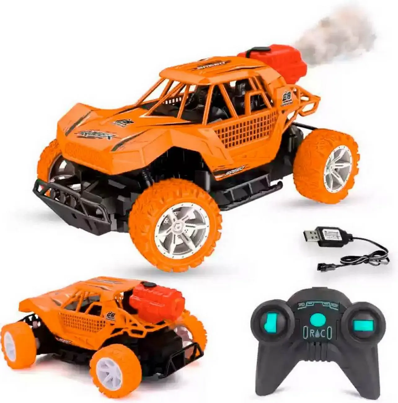 Carro Deportivo Buggy Luz Control Recargable Juguete Niños