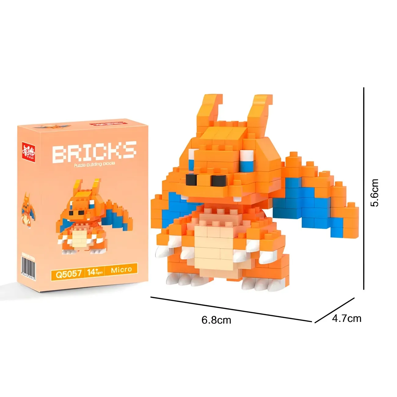 Charizard Pokemon Juguete Armatodo Armable Construcción Niño