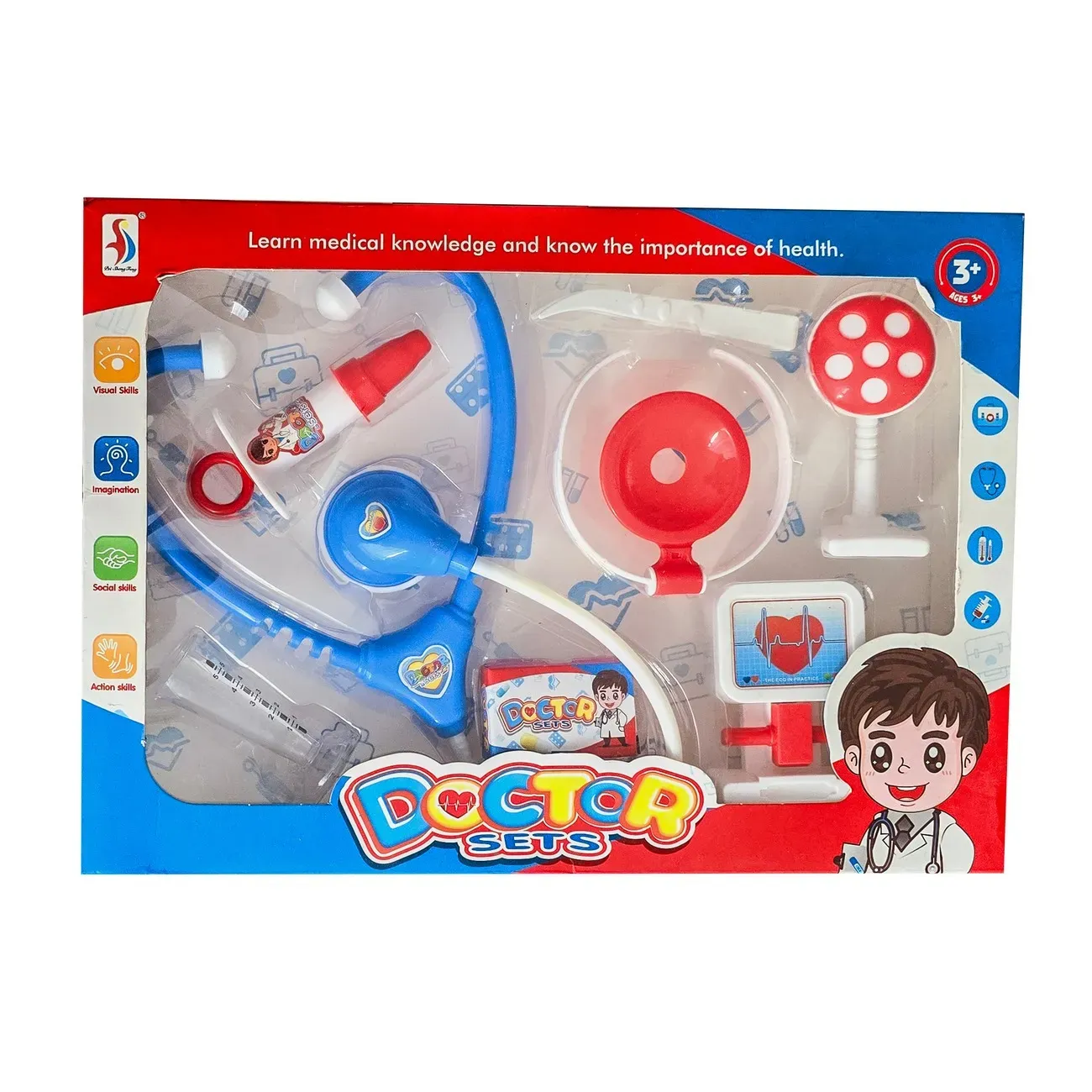 Set Doctor Kit Medico Juguete Niños Estetoscopio Interactivo