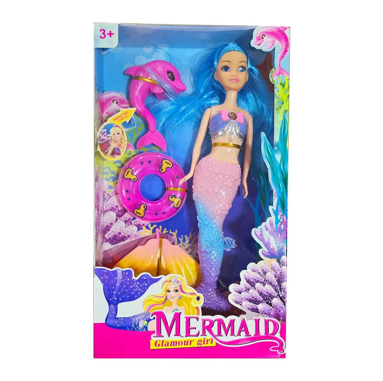 Muñeca Sirena Delfin Juguete Interactivo Niñas