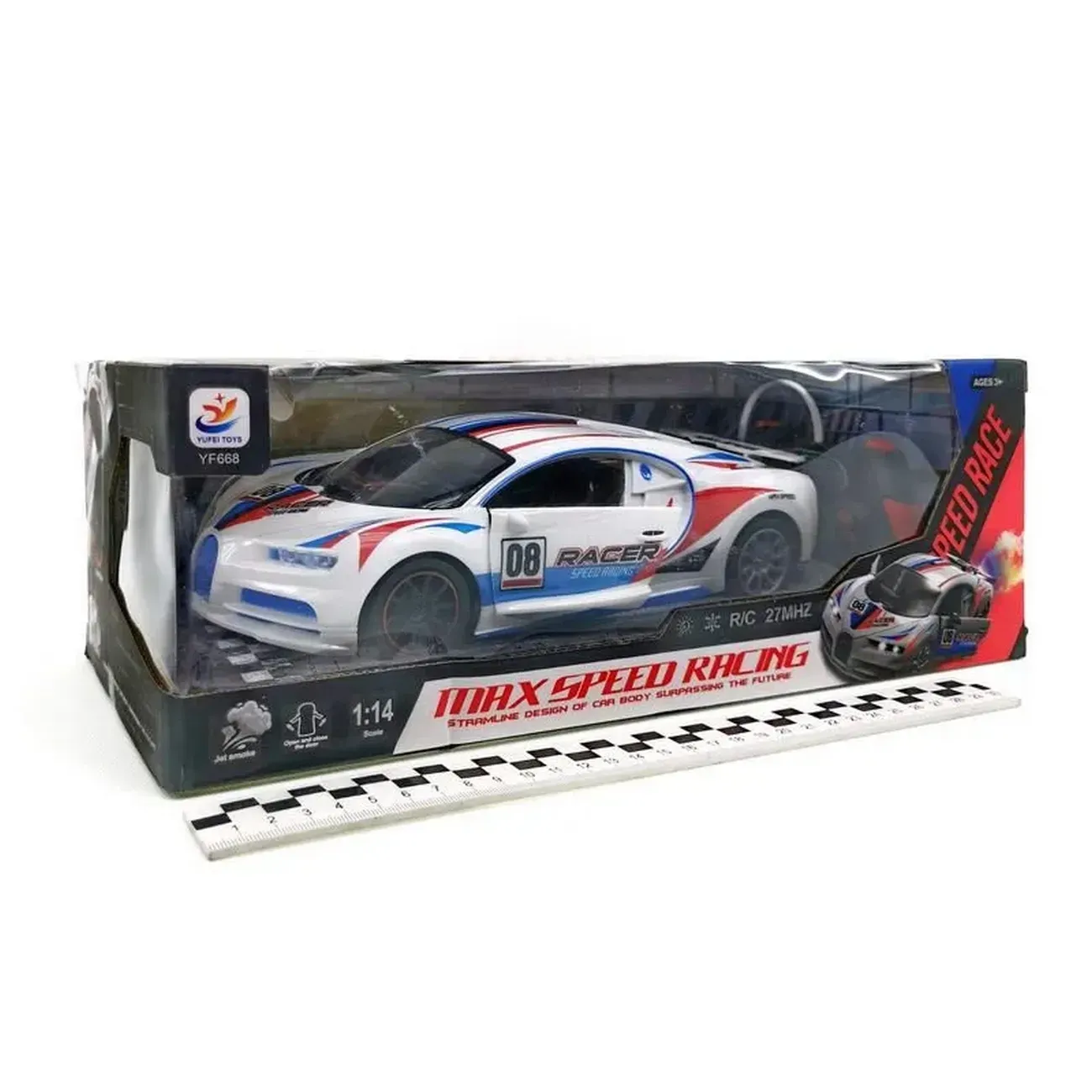 Carro Racing Bugatti Bateria Recargable Control Remoto Niños