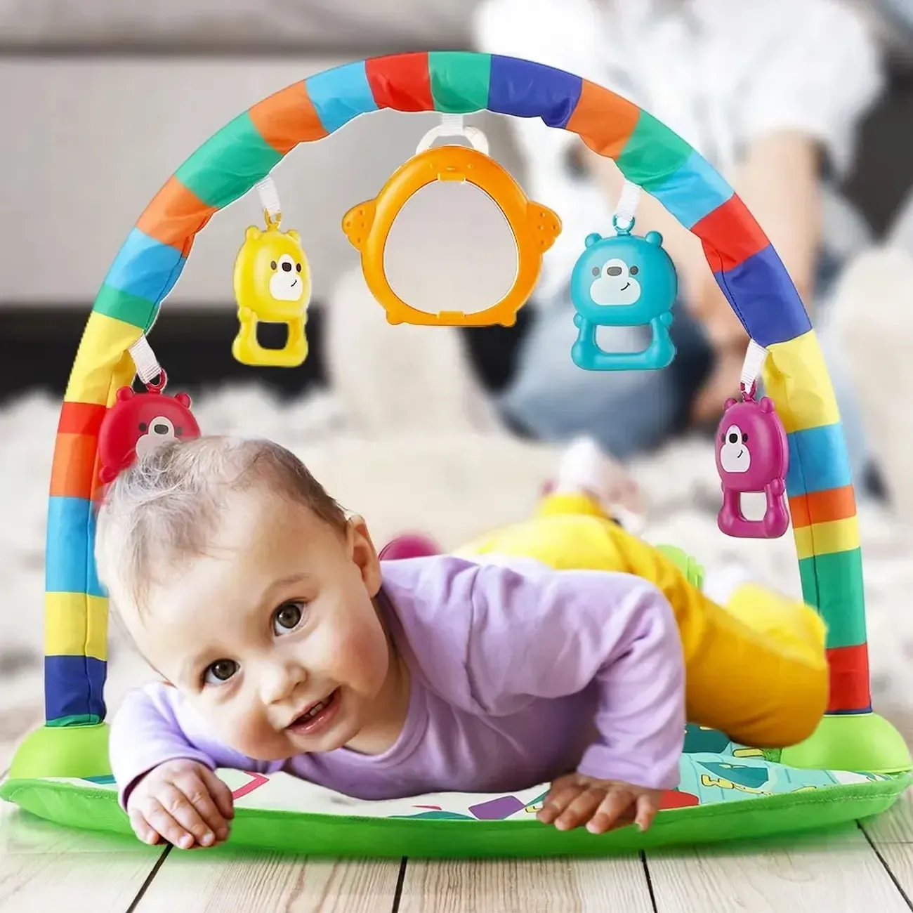 Gimnasio Piano Tapete Sonajero Musical Para Bebes Unisex