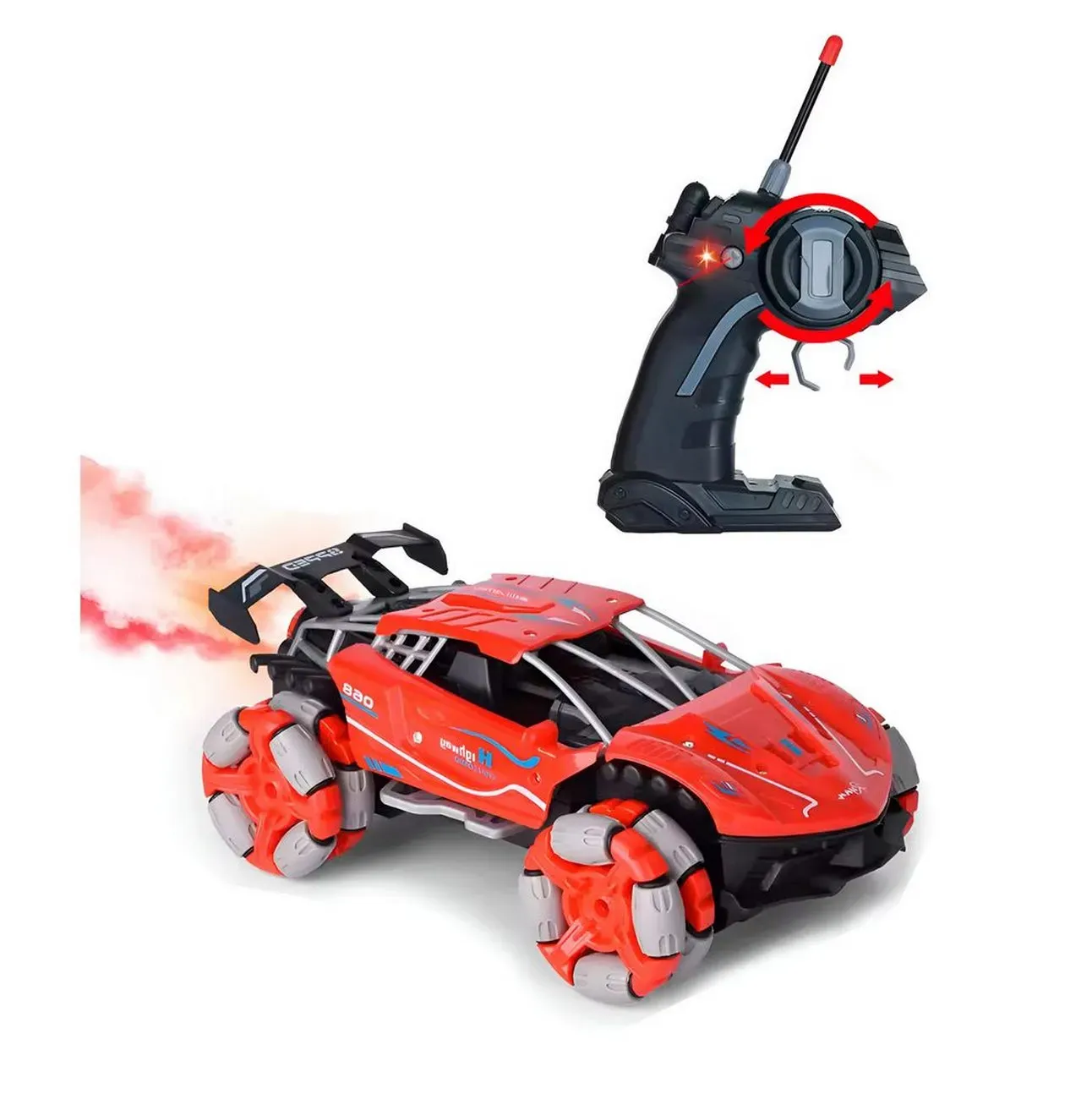 Carro Stunt 360 Grados Recargable Luces Control Remoto Niño