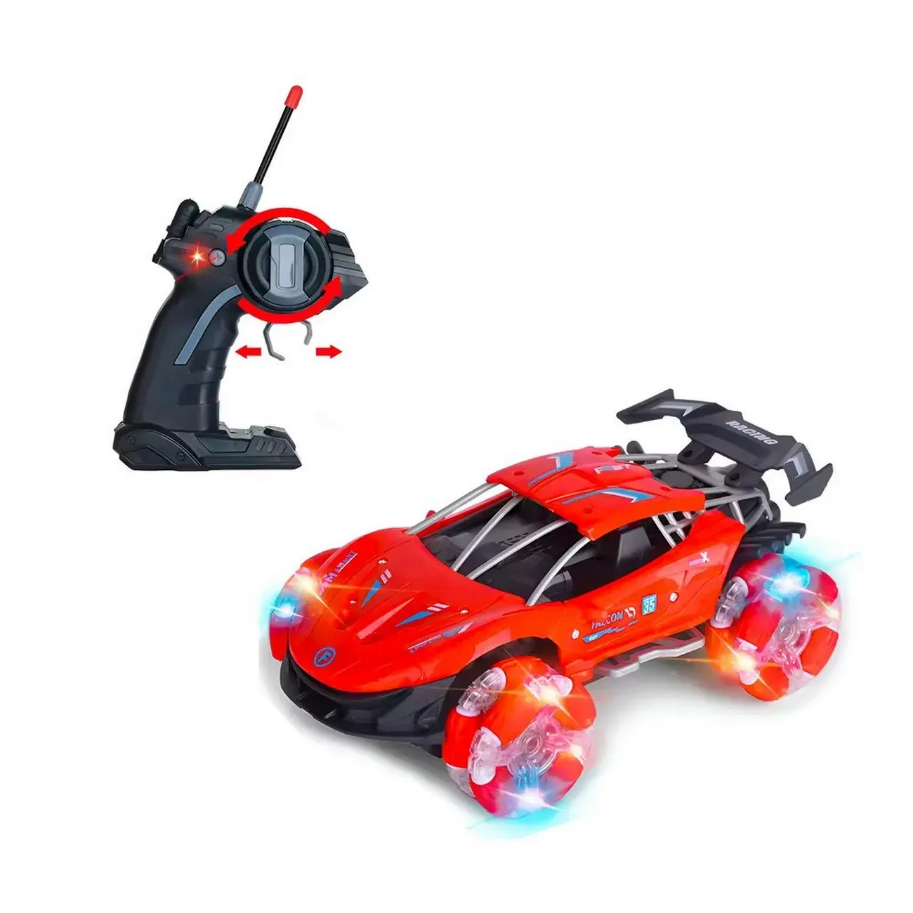 Carro Deportivo Control Remoto Luz Juguete Niño Interactivo