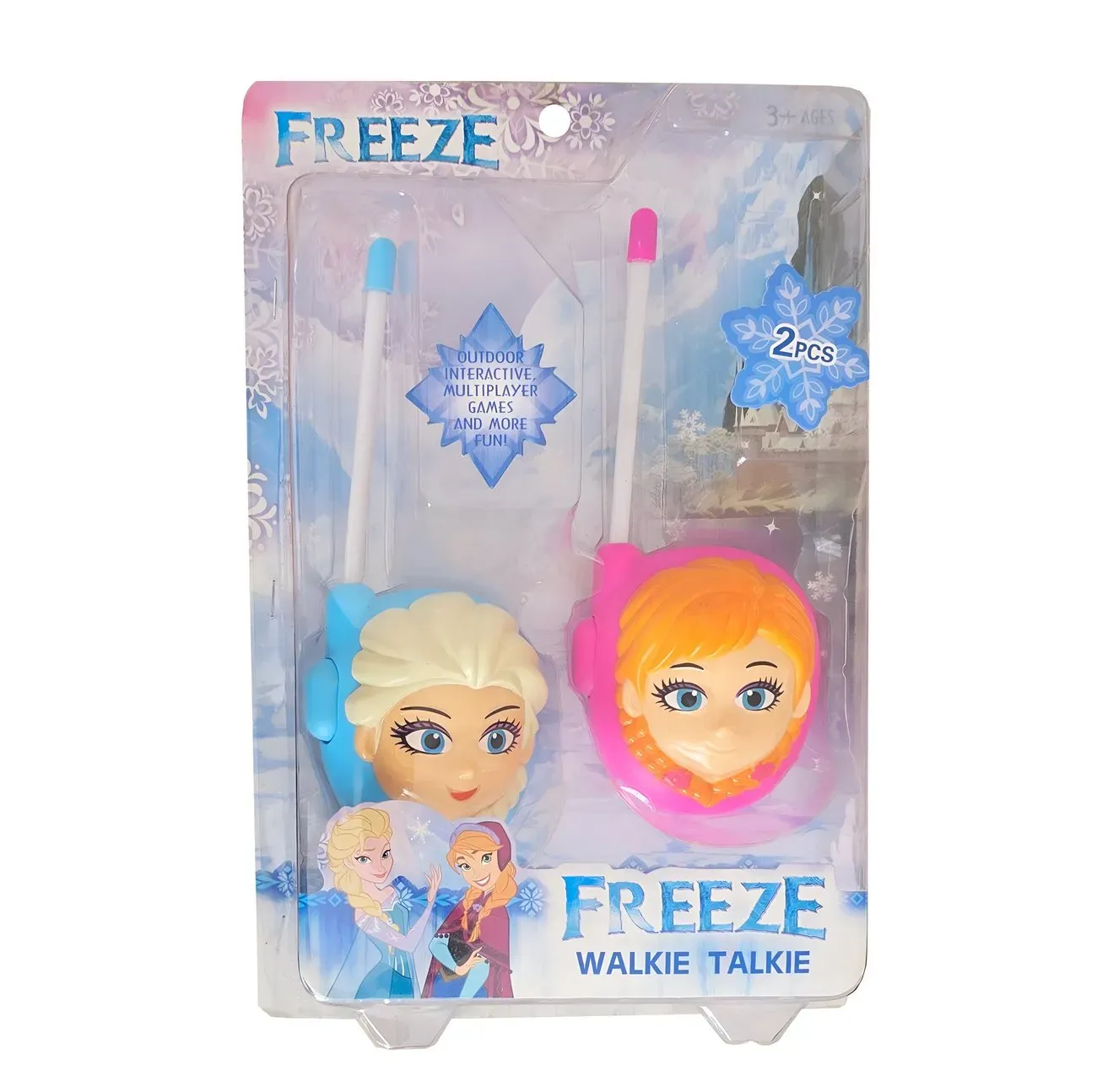 Juguete Walkie Talkies Boquitoquis Elsa Anna Frozen +bateria