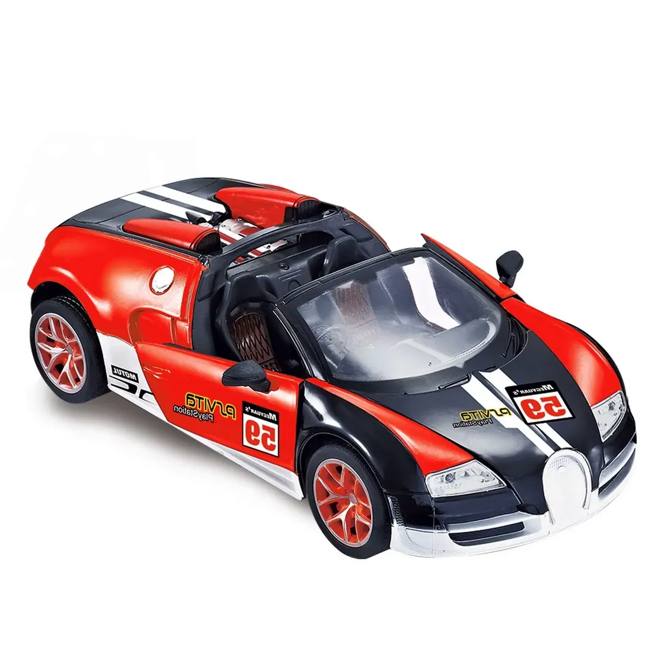 Carro Deportivo Bugatti Recargable Control Remoto Niños