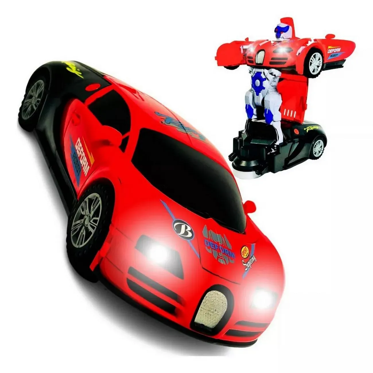 Carro Bugati Transformers Deportivo Juguete Niño + Baterias