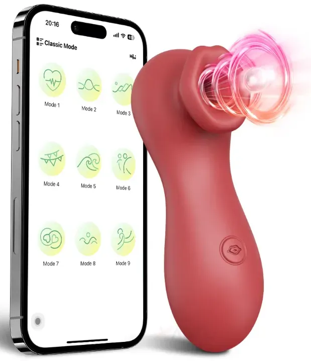 Succionador Aplicacion Larga Distancia, Vibrador App Tipo Lush Lovense, Bluetooth App