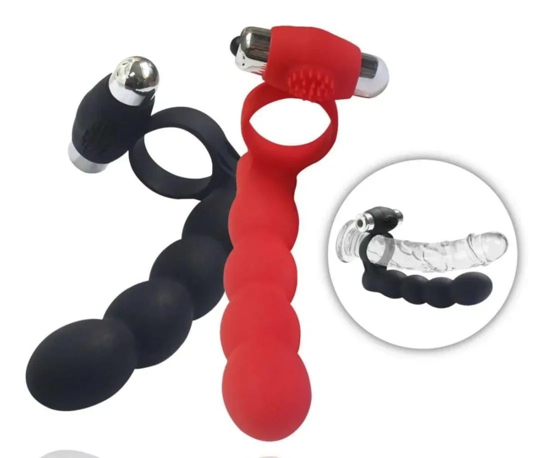 Anillo Vibrador Con Dildo, Anillo Retardante Para El Pene