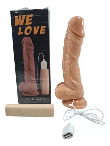 Consolador Realista Vibrador, Consolador Con Chupa. Vibrador Recargable