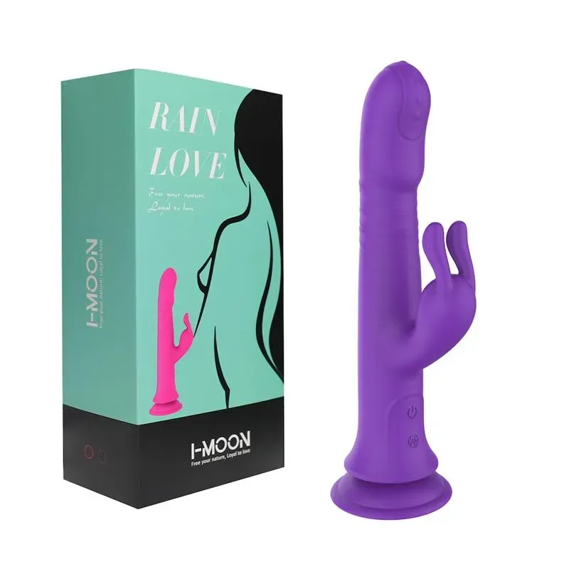 Vibrador Con Chupa Recargable, Silicona Medica Varias Velocidades Con Movimiento