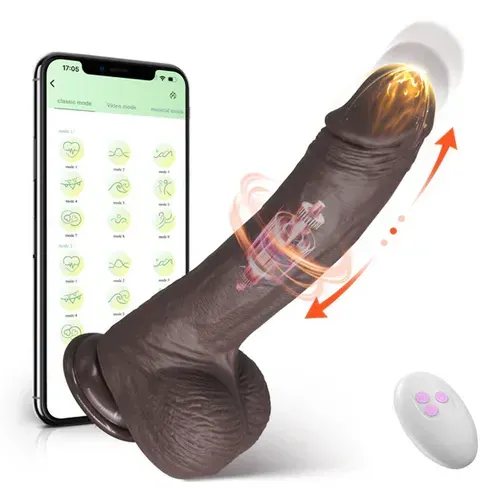 Consolador Aplicacion Larga Distancia, Vibrador Empuje, Vibrador Tipo Lush Lovense, Bluetooth