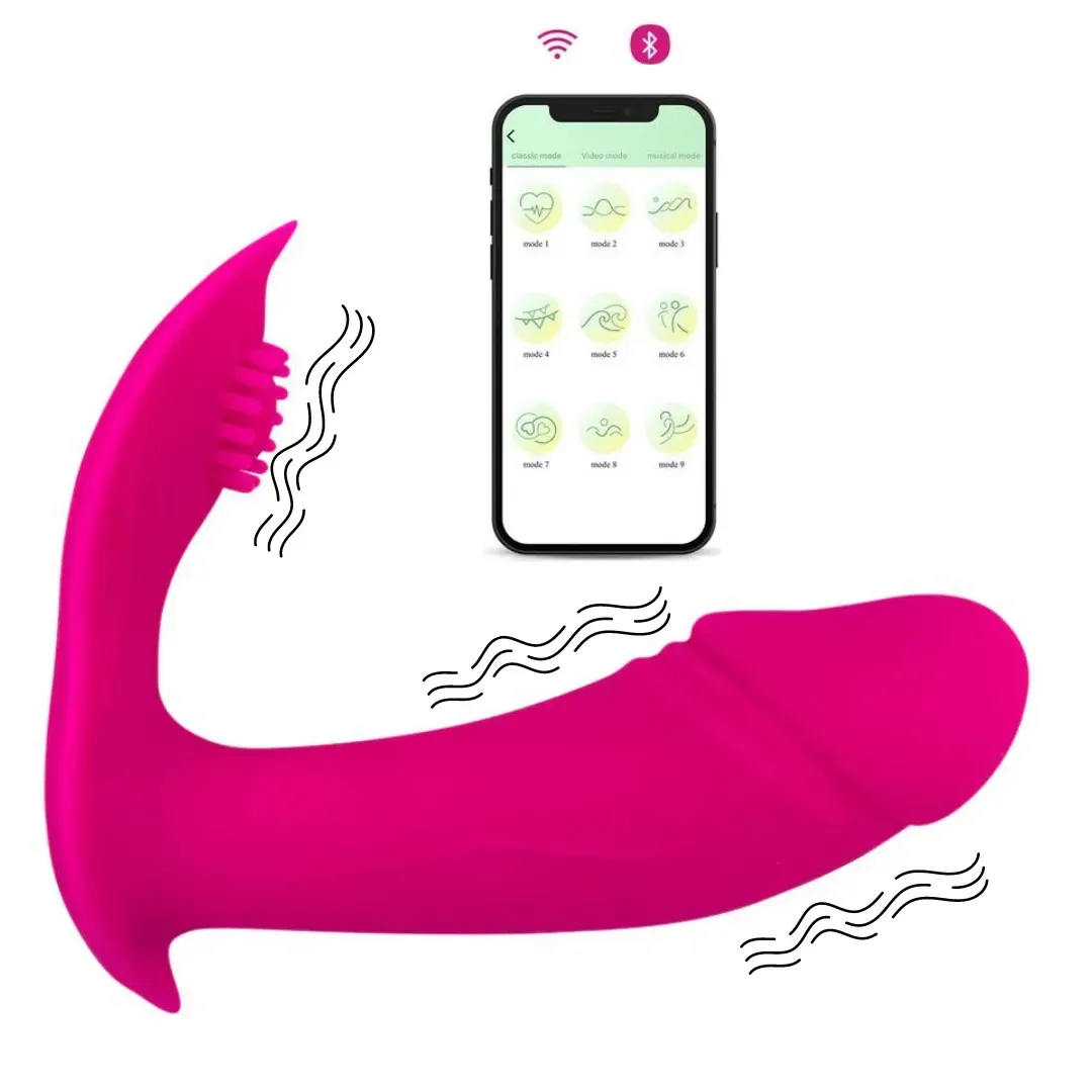 Vibrador Aplicacion Larga Distancia, Vibrador Doble, Vibrador Tipo Lush Lovense, Bluetooth