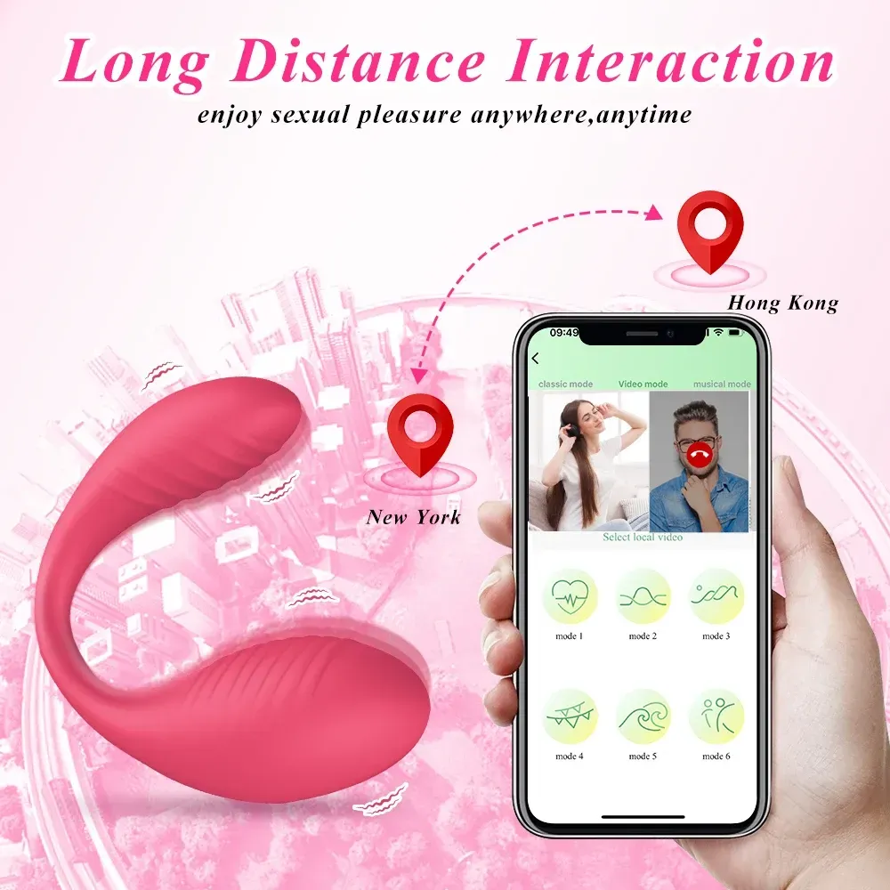 Vibrador Aplicacion Larga Distancia, Vibrador Doble, Vibrador Tipo Lush Lovense, Bluetooth