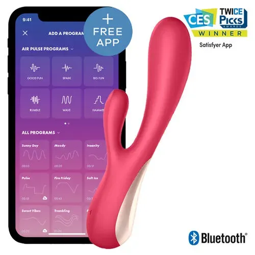 Satisfyer Mono Flex, Vibrador Aplicacion Larga Distancia, Vibrador Tipo Lush Lovense, Bluetooth