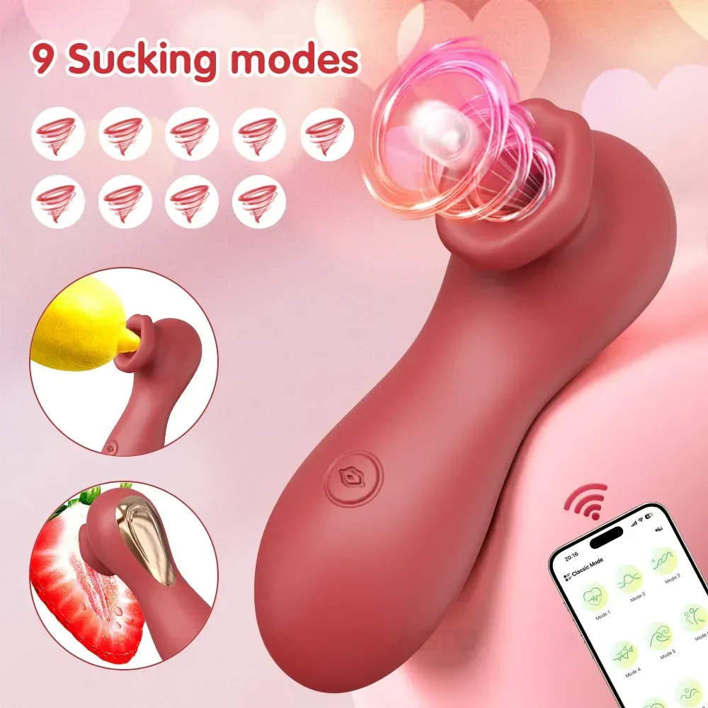 Succionador Con App Larga Distancia, Vibrador Bluetooth