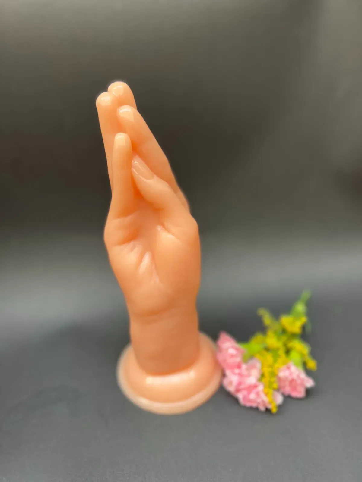 Consolador Con Chupa Mano, Dildo en forma de mano 20cm