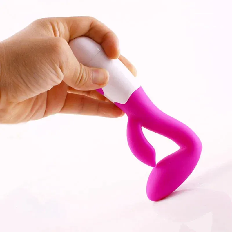 Vibrador Doble Puntog, Vibrador Vaginal Recargable, Vibrador Silicona Medica