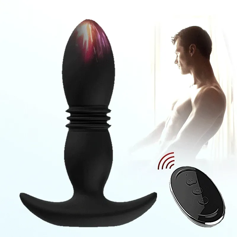 Vibrador Anal Sube y Baja, Juguete Prostatico Recargable