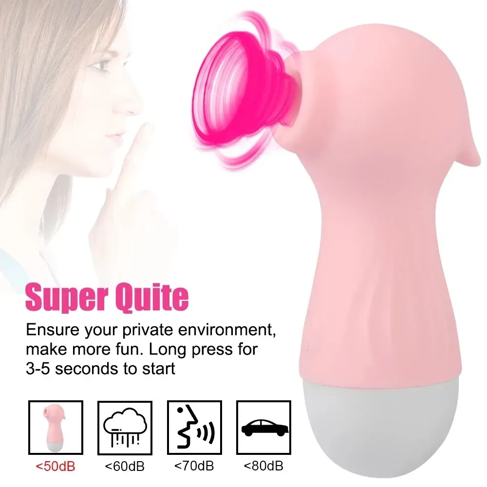 MINI SUCCIONADOR RECARGABLE, VIBRADOR SILICONA