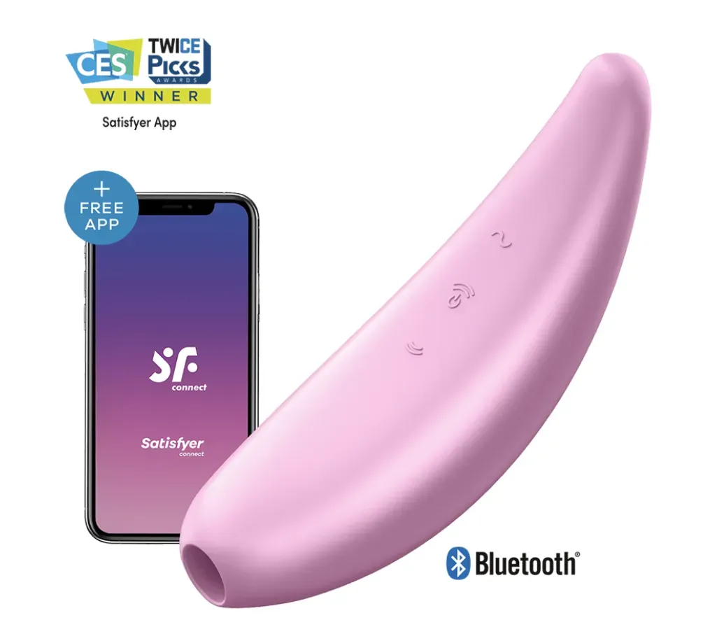 Satisfyer curvy 3+ Con app, Doble Vibrador y Succionador