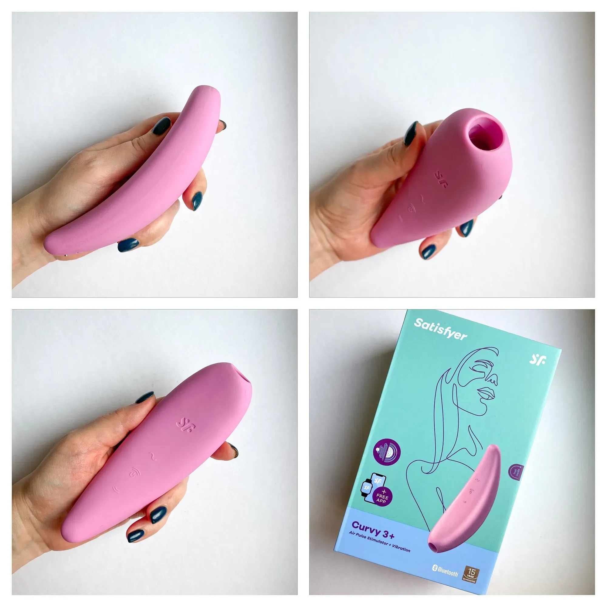 Satisfyer curvy 3+ Con app, Doble Vibrador y Succionador