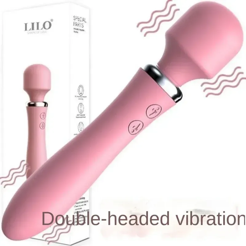 Hitachi Silicona Medica, Vibrador Doble Estimulacion, Clitorial Vaginal Recargable