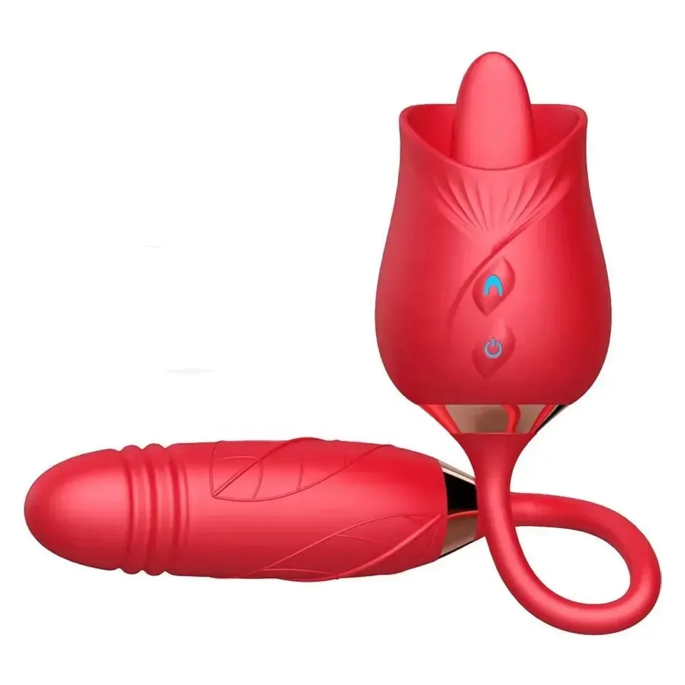 Vibrador Doble, Rosa Lengueteadora, Vibrador Sube y Baja, Rosa Vibradora