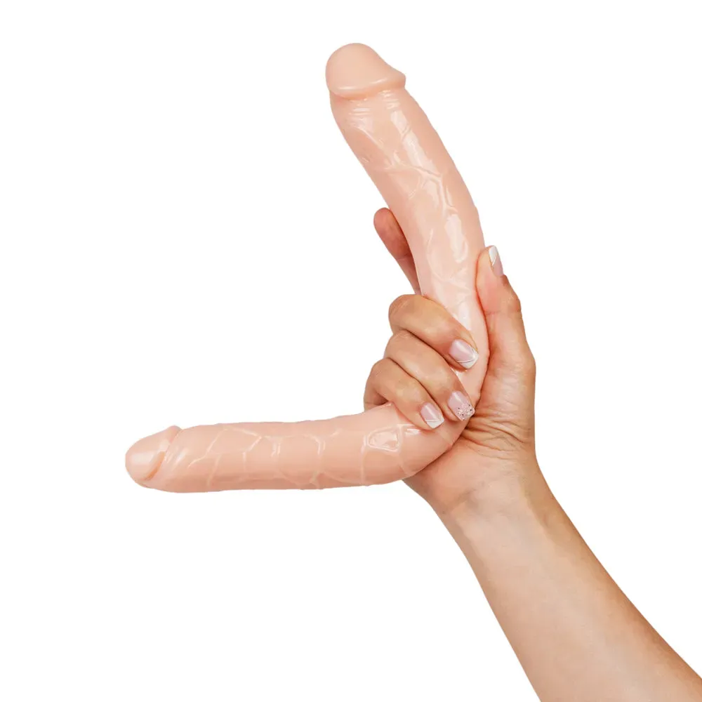 Consolador Doble Lesbico, Dildo Silicona, 35cm 