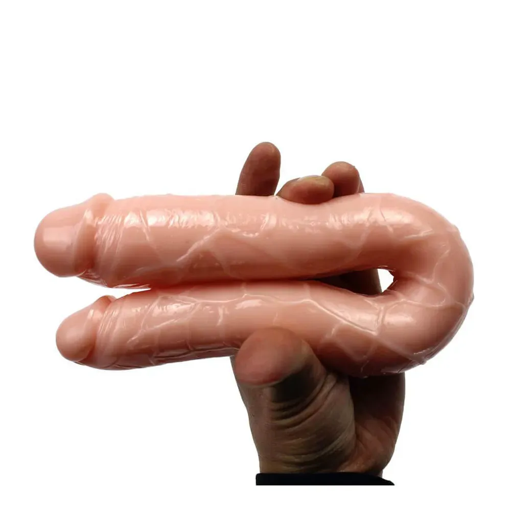 Consolador Doble Lesbico, Dildo Silicona, 35cm 