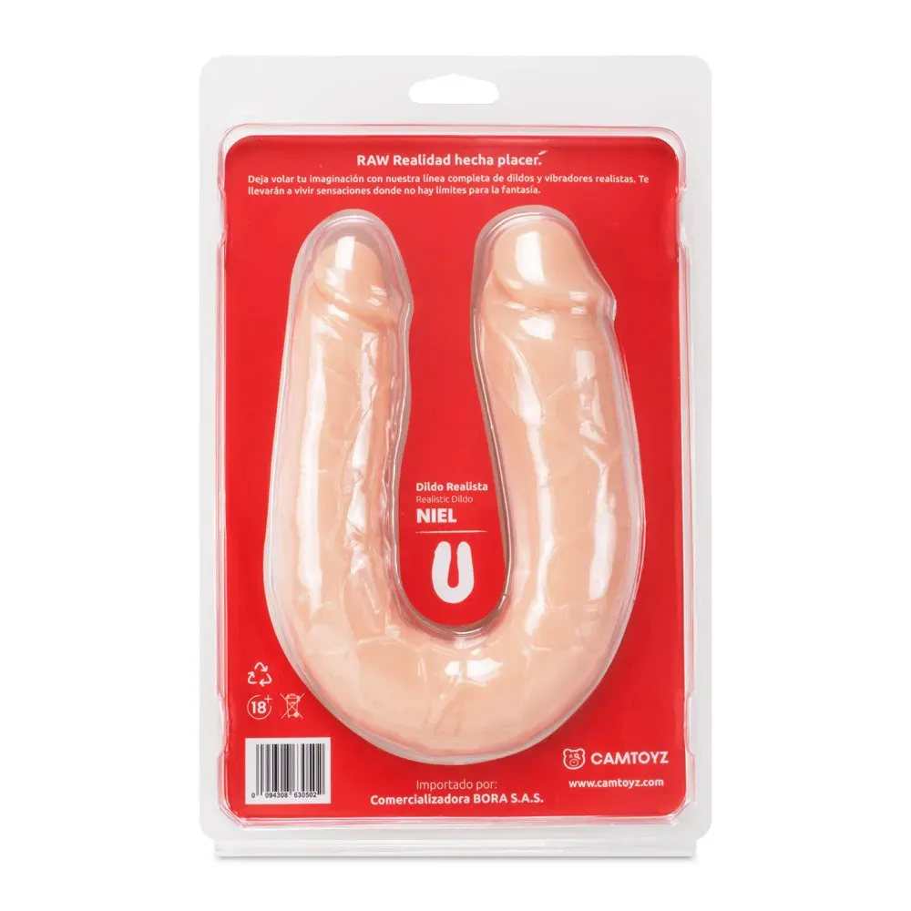 Consolador Doble Lesbico, Dildo Silicona, 35cm 