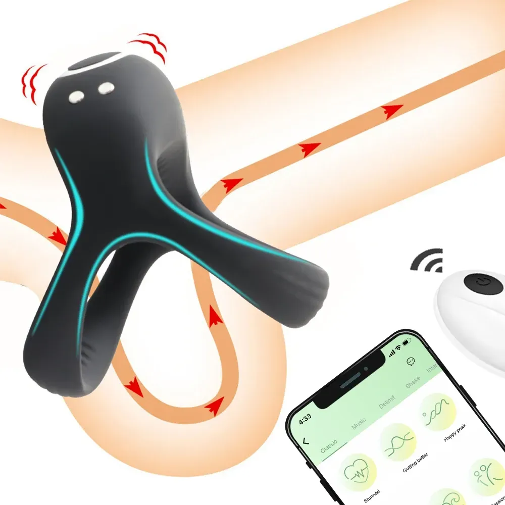 Anillo Vibrador Recargable Con aplicacion, Vibrador App Larga distancia