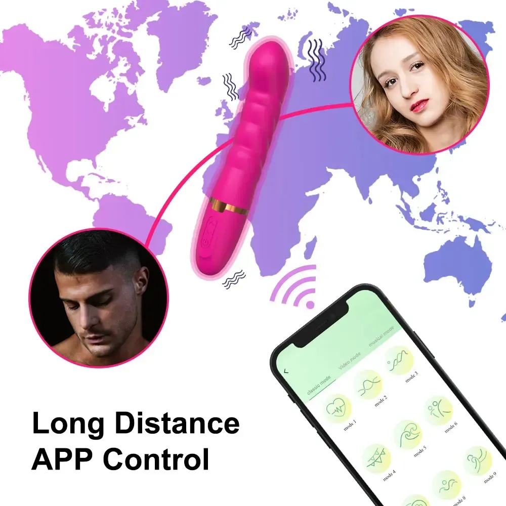 Vibrador Aplicacion Larga Distancia, Consolador Vibrador, Vibrador Tipo Lush Lovense, Bluetooth