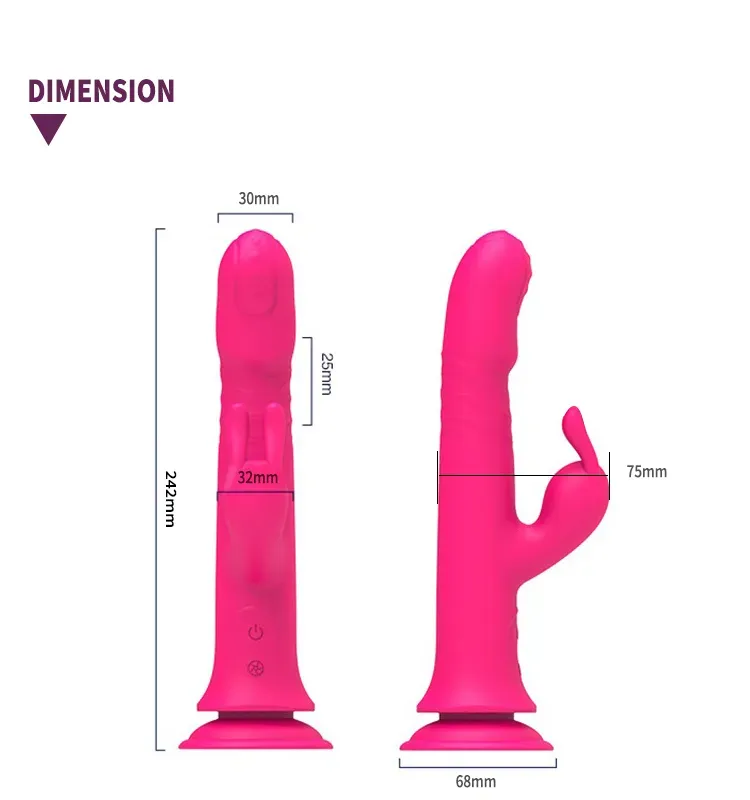 Vibrador Con Chupa Recargable, Silicona Medica Varias Velocidades Con Movimiento