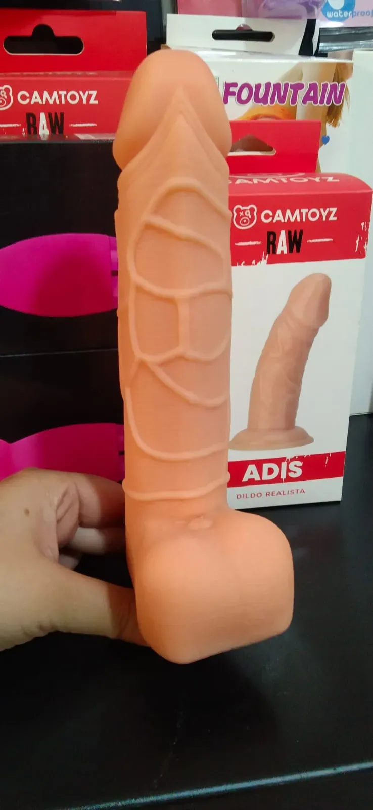 Consolador Vibrador Silicona Suave Con Testiculos, Multiples Velocidades 20cm